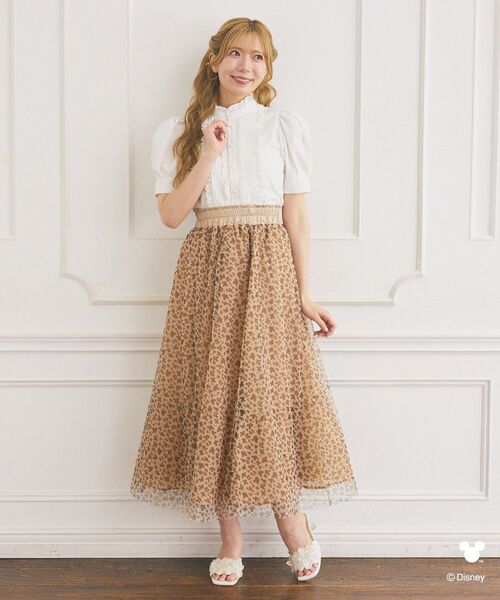 Disney（ディズニー）の「ミッキー/レオパード柄チュールスカート（スカート・レディース・ライトベージュ・FREE）」の19枚目の写真