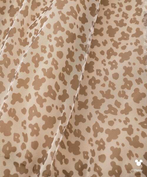 Disney（ディズニー）の「ミッキー/レオパード柄チュールスカート（スカート・レディース・ライトベージュ・FREE）」の3枚目の写真