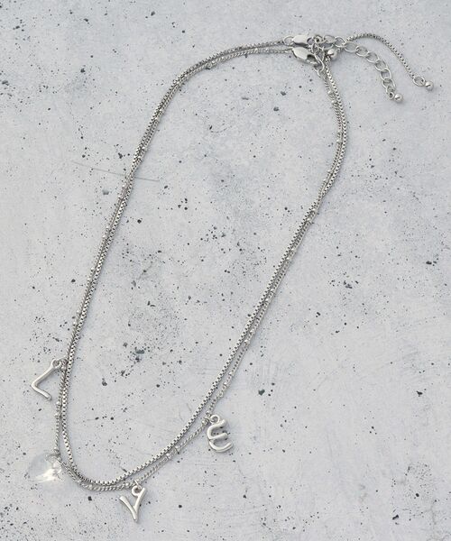 THE SHOP TK (ザ ショップ ティーケー )の「LOVE2連ネックレス(ネックレス・レディース・ゴールド/シルバー・00)」の1枚目の写真