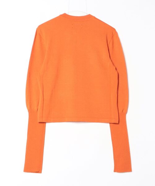 MEYAME(メヤメ)の「MEYAME/メヤメ ティアーシェイプニット TEAR SHAPE KNIT(ニット/セーター・レディース・オレンジ/グリーン・FREE)」の3枚目の写真