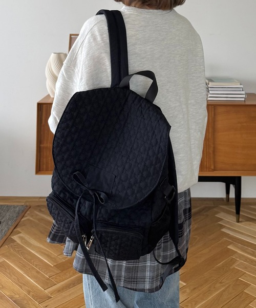INTER FACTORY(インターファクトリー)の「ちょこび - マザーズリュック made in INTER FACTORY(バックパック/リュック・レディース・アイボリー/カーキ/ブラック・FREE)」の12枚目の写真