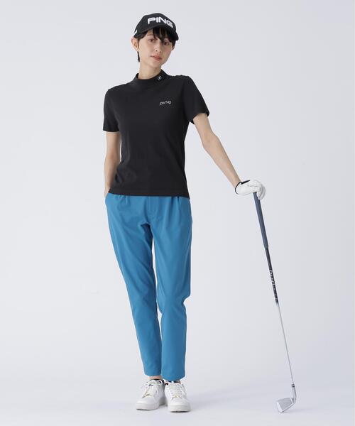 【ホワイト】全方向コットンストレッチツイルテーパードパンツ <LADIES LINE> (LADIES) セール】【PING APPAREL】全方向コットンストレッチツイルテーパード