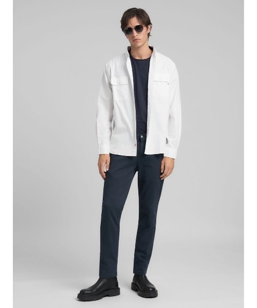 REPLAY（リプレイ）の「オックスフォードコットンシャツ（シャツ/ブラウス・メンズ・ホワイト・X-LARGE/LARGE/MEDIUM/SMALL）」の2枚目の写真