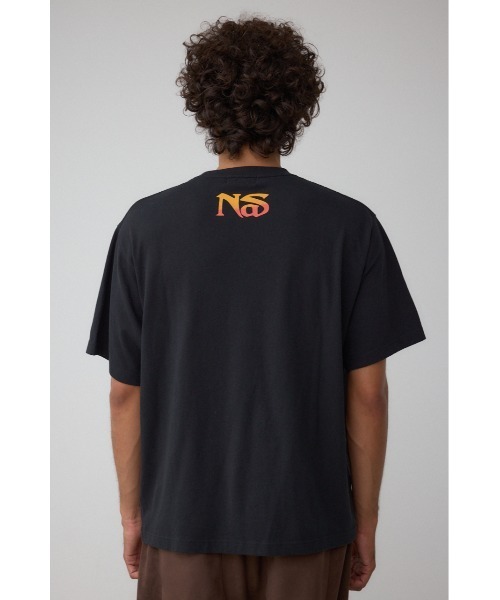 AZUL by moussy(アズールバイマウジー)の「【NAS】ビンテージラップ半袖TEE(Tシャツ/カットソー・メンズ・グレー/ブラック・FREE)」の8枚目の写真