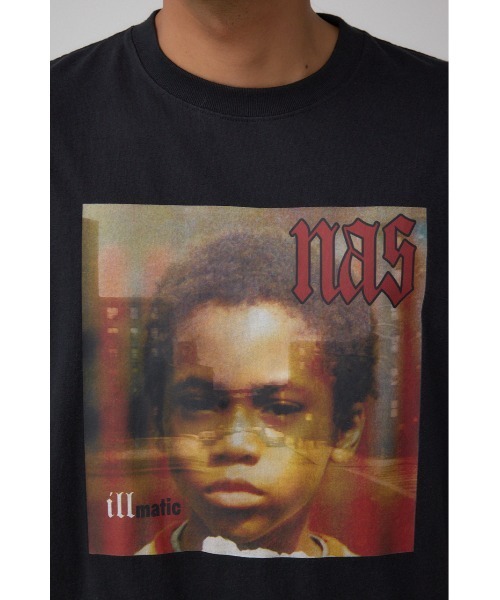AZUL by moussy(アズールバイマウジー)の「【NAS】ビンテージラップ半袖TEE(Tシャツ/カットソー・メンズ・グレー/ブラック・FREE)」の10枚目の写真