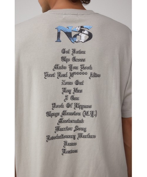 AZUL by moussy(アズールバイマウジー)の「【NAS】ビンテージラップ半袖TEE(Tシャツ/カットソー・メンズ・グレー/ブラック・FREE)」の20枚目の写真