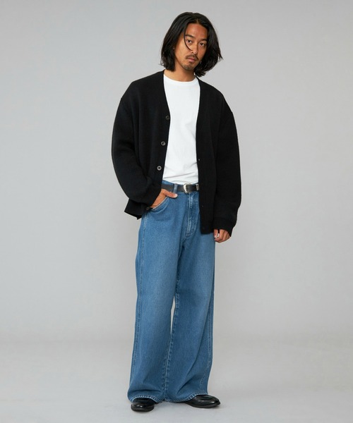 Lee（リー）の「Wrangler/ラングラー【US ORIGINAL】ワイドジーンズ/ワイドデニムパンツ（デニムパンツ・メンズ・ブルー・SMALL/LARGE/MEDIUM）」の4枚目の写真