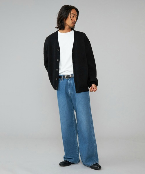 Lee（リー）の「Wrangler/ラングラー【US ORIGINAL】ワイドジーンズ/ワイドデニムパンツ（デニムパンツ・メンズ・ブルー・SMALL/LARGE/MEDIUM）」の5枚目の写真