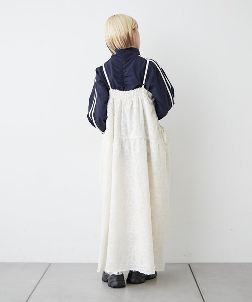 w closet（ダブルクローゼット）の「フラワーレースロングキャミ