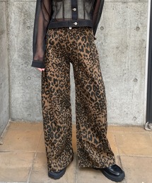か*❤様 オススメ！デニムダンガリー☆レオパードパンツ 3329922 DUNCAN DENIM PANTS *ASIA ダンカンデニムパンツアジア