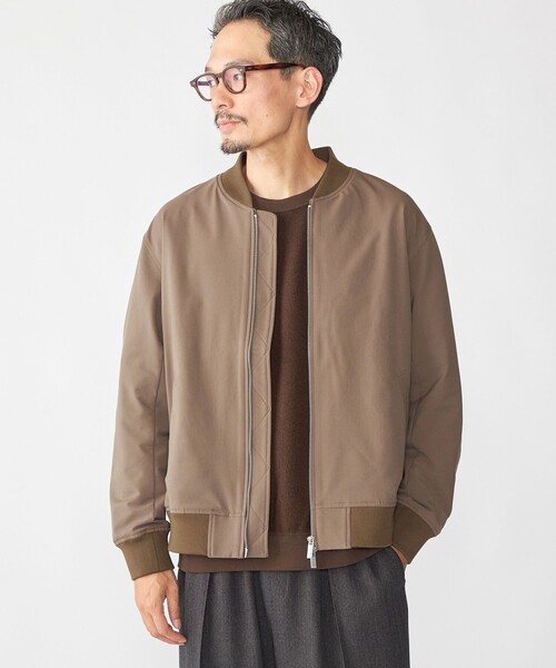 SHIPS（シップス）の「SHIPS: SOLOTEX(R) ストレッチ ミリタリー ブルゾン（ブルゾン・メンズ・ダークグレー/キャメル/ブラック・SMALL/MEDIUM/LARGE/X-LARGE）」の3枚目の写真