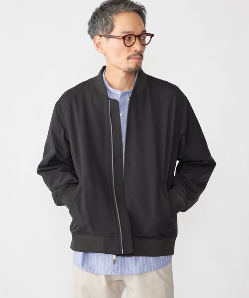 SHIPS（シップス）の「SHIPS: SOLOTEX(R) ストレッチ ミリタリー ブルゾン（ブルゾン・メンズ・ダークグレー/キャメル/ブラック・SMALL/MEDIUM/LARGE/X-LARGE）」の2枚目の写真