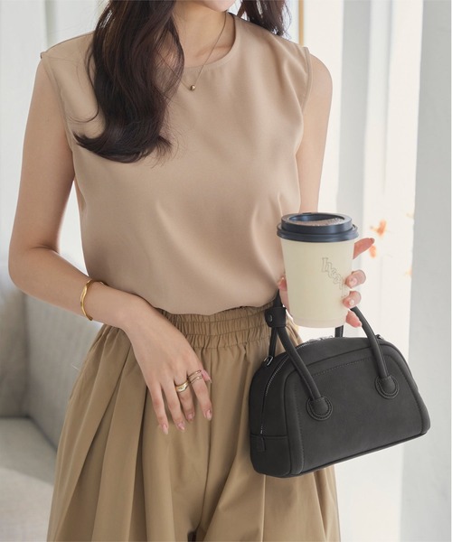 KOBE LETTUCE（コウベレタス）の「ミニボストンハンドバッグ（ハンドバッグ・レディース・ワイン/ブラック/ブラウン・F）」の10枚目の写真