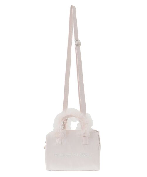 Maison de FLEUR(メゾンドフルール)の「チュールハンドル2Wayボストンバッグ(ボストンバッグ・レディース・ブラック/ピンク・FREE)」の10枚目の写真