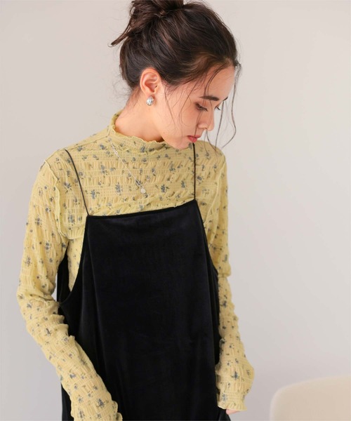 titivate(ティティベイト)の「フラワーレースボトルネックトップス(Tシャツ/カットソー・レディース・オフホワイト/ナチュラル/イエロー・M)」の21枚目の写真
