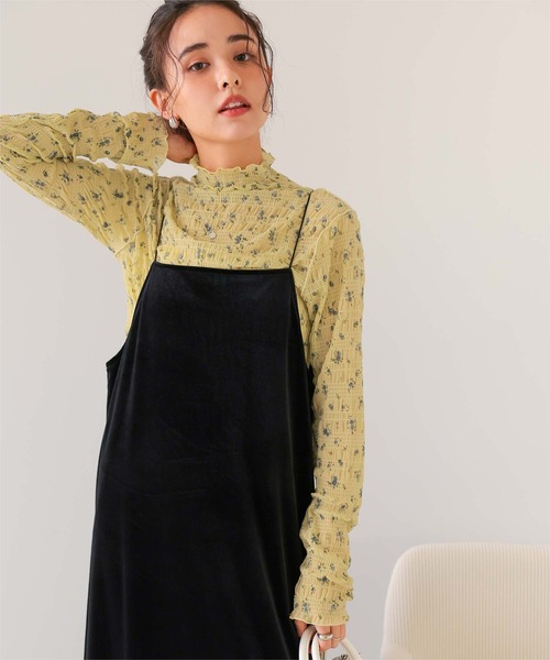 titivate(ティティベイト)の「フラワーレースボトルネックトップス(Tシャツ/カットソー・レディース・オフホワイト/ナチュラル/イエロー・M)」の22枚目の写真