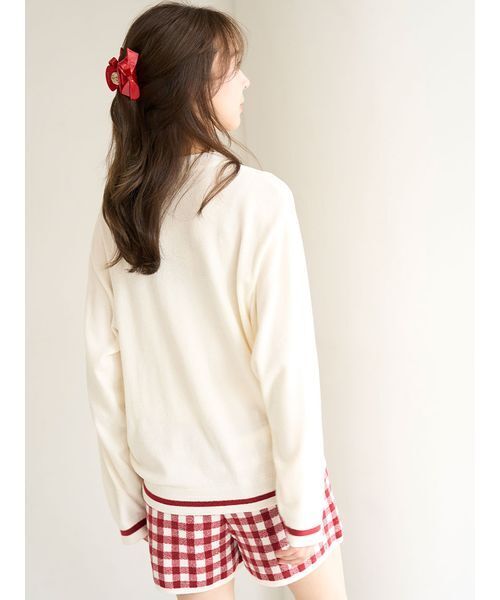 スナイデルホーム チェリースウェットセットアップ BLK セール】チェリーシリーズニットセットアップ（ルームウェア