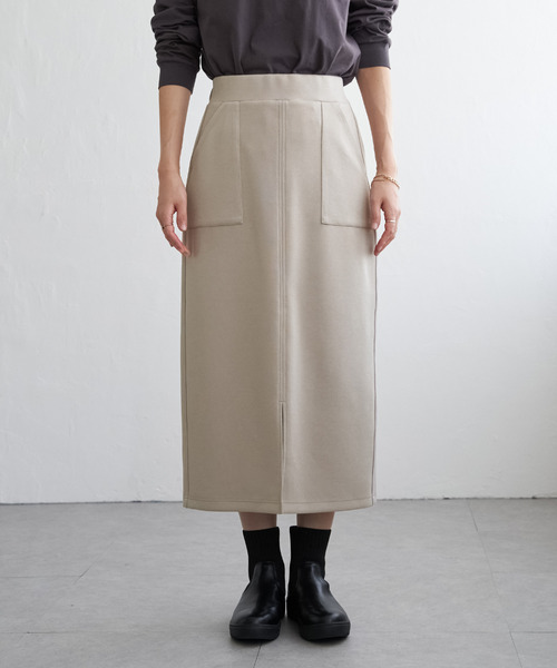 ikka（イッカ）の「【雑誌InRed11月号掲載】GOKU楽鹿の子ダンボールスカート【洗濯機で洗える】（スカート・レディース・ブラック/ベージュ/ブルー/グリーン/モカ・S/M/L）」の22枚目の写真