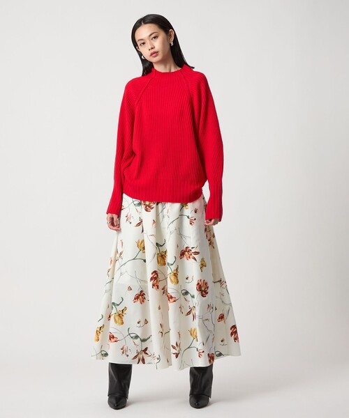 セール】＜EMMEL REFINES＞EM ミディアムフラワープリント ボリューム