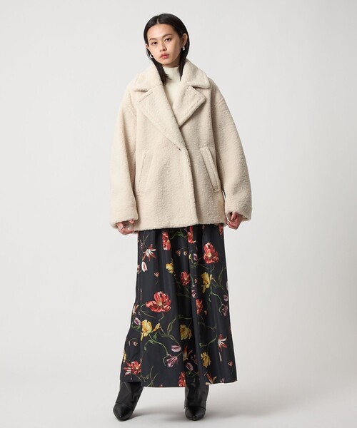 セール】＜EMMEL REFINES＞EM ミディアムフラワープリント ボリューム