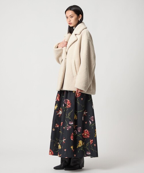 セール】＜EMMEL REFINES＞EM ミディアムフラワープリント ボリューム