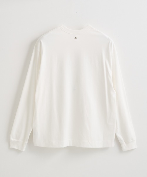 CINOH(チノ)の「【CINOH / チノ】COTTON JERSEY LONG SLEEVE T-SHIRT(Tシャツ/カットソー・メンズ・ブラック/ホワイト/イエロー・48/46/44)」の7枚目の写真
