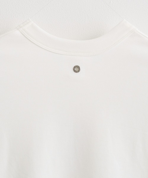 CINOH(チノ)の「【CINOH / チノ】COTTON JERSEY LONG SLEEVE T-SHIRT(Tシャツ/カットソー・メンズ・ブラック/ホワイト/イエロー・48/46/44)」の8枚目の写真