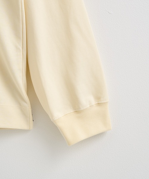CINOH(チノ)の「【CINOH / チノ】COTTON JERSEY LONG SLEEVE T-SHIRT(Tシャツ/カットソー・メンズ・ブラック/ホワイト/イエロー・48/46/44)」の15枚目の写真