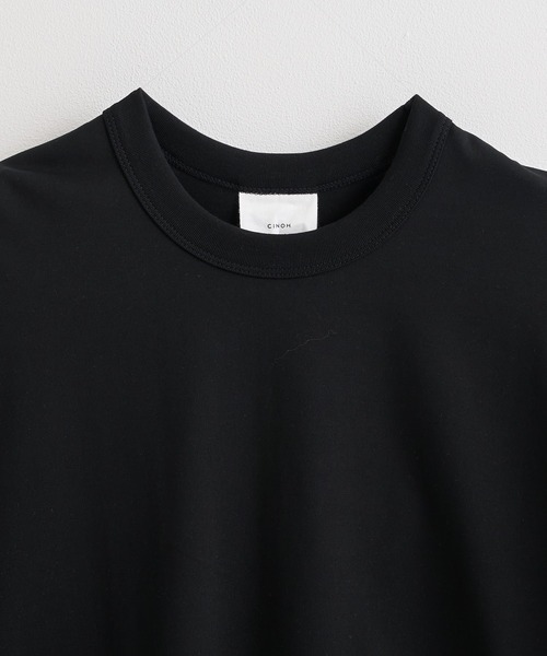 CINOH(チノ)の「【CINOH / チノ】COTTON JERSEY LONG SLEEVE T-SHIRT(Tシャツ/カットソー・メンズ・ブラック/ホワイト/イエロー・48/46/44)」の9枚目の写真
