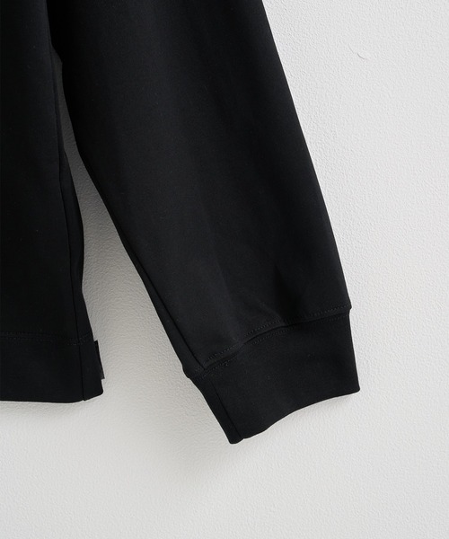 CINOH(チノ)の「【CINOH / チノ】COTTON JERSEY LONG SLEEVE T-SHIRT(Tシャツ/カットソー・メンズ・ブラック/ホワイト/イエロー・48/46/44)」の10枚目の写真