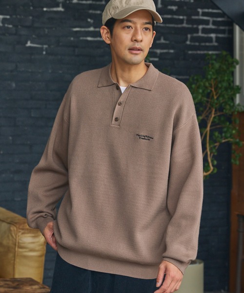 アンチピリング〉オーバーサイズ スウェットライク ウォッシャブル長袖