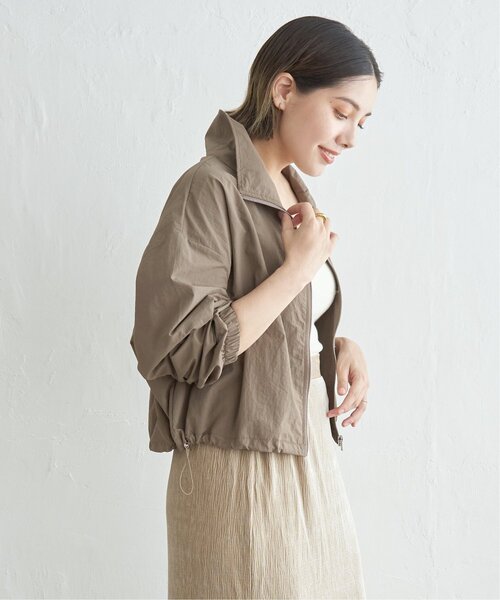 【美品】 ：ナイロン切替ニットブルゾン セール】ナイロンジップブルゾン（ブルゾン）｜notch.（ノッチ）の