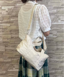光沢ツイルミニトート2WAYショルダーバッグ