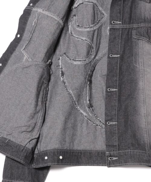 セール】【SETUP7】オーバーダイ加工 トライバル刺繍デニム