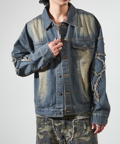 デニムジャケット スポーツ刺繍 13番 デニムジャケット スポーツ刺繍 13番 Amazon | [バンソン