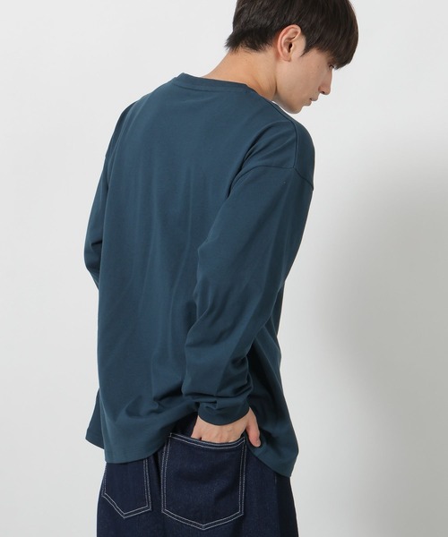 LAKOLE(ラコレ)の「ワンポイントオバケロンT / 592117(Tシャツ/カットソー・メンズ・ホワイト/ネイビー/チャコール・LARGE/MEDIUM)」の11枚目の写真