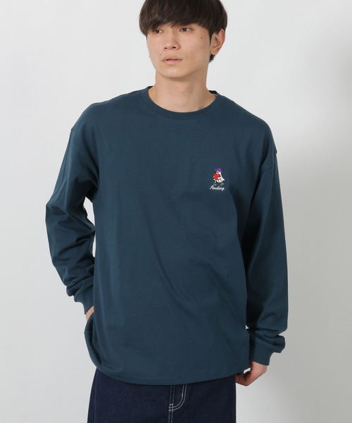 LAKOLE(ラコレ)の「ワンポイントオバケロンT / 592117(Tシャツ/カットソー・メンズ・ホワイト/ネイビー/チャコール・LARGE/MEDIUM)」の12枚目の写真