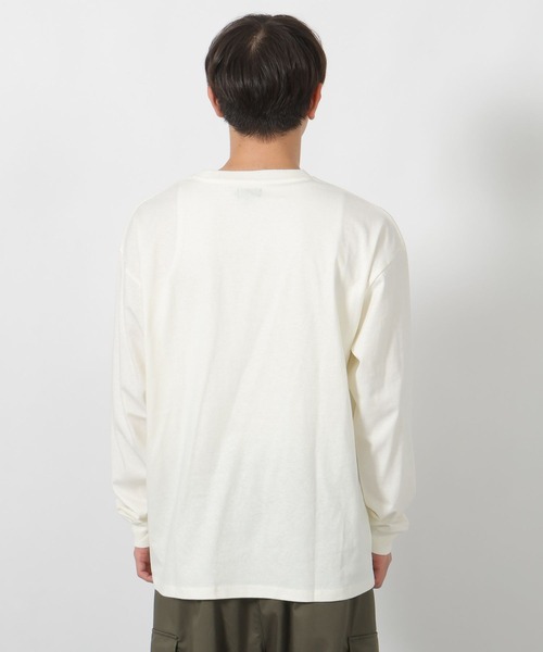 LAKOLE(ラコレ)の「ワンポイントオバケロンT / 592117(Tシャツ/カットソー・メンズ・ホワイト/ネイビー/チャコール・LARGE/MEDIUM)」の15枚目の写真