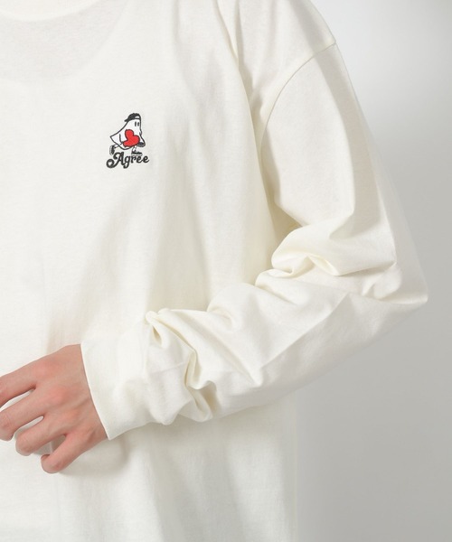 LAKOLE(ラコレ)の「ワンポイントオバケロンT / 592117(Tシャツ/カットソー・メンズ・ホワイト/ネイビー/チャコール・LARGE/MEDIUM)」の17枚目の写真