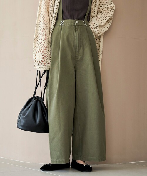 coen（コーエン）の「【SMITH’S（スミス）別注】サスペンダー付きパンツ（チノパンツ・レディース・オリーブ/ベージュ/ブラック・M/L）」の12枚目の写真