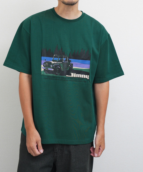 ZIP FIVE(ジップファイブ)の「ヘビーウェイト Jimny ジムニー8 天竺半袖Tシャツ(Tシャツ/カットソー・メンズ・カーキ系/ホワイト/ブラック・MEDIUM/LARGE/X-LARGE)」の3枚目の写真