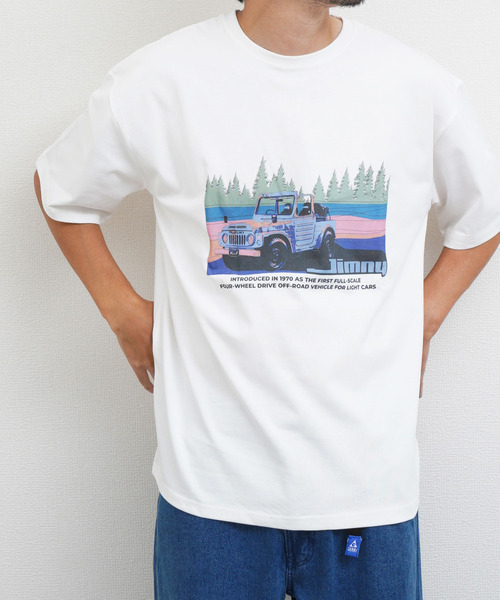 ZIP FIVE(ジップファイブ)の「ヘビーウェイト Jimny ジムニー8 天竺半袖Tシャツ(Tシャツ/カットソー・メンズ・カーキ系/ホワイト/ブラック・MEDIUM/LARGE/X-LARGE)」の4枚目の写真