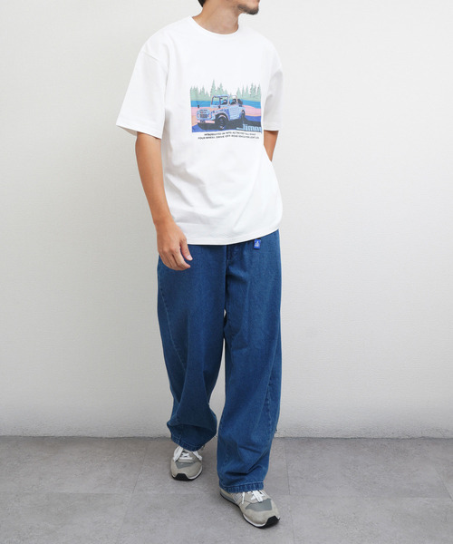 ZIP FIVE(ジップファイブ)の「ヘビーウェイト Jimny ジムニー8 天竺半袖Tシャツ(Tシャツ/カットソー・メンズ・カーキ系/ホワイト/ブラック・MEDIUM/LARGE/X-LARGE)」の5枚目の写真