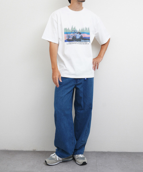 ZIP FIVE(ジップファイブ)の「ヘビーウェイト Jimny ジムニー8 天竺半袖Tシャツ(Tシャツ/カットソー・メンズ・カーキ系/ホワイト/ブラック・MEDIUM/LARGE/X-LARGE)」の6枚目の写真
