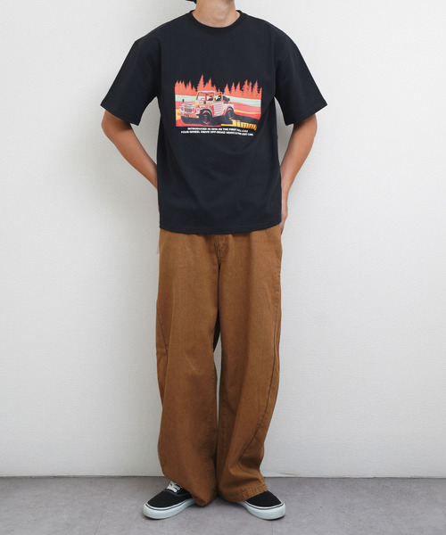 ZIP FIVE(ジップファイブ)の「ヘビーウェイト Jimny ジムニー8 天竺半袖Tシャツ(Tシャツ/カットソー・メンズ・カーキ系/ホワイト/ブラック・MEDIUM/LARGE/X-LARGE)」の8枚目の写真