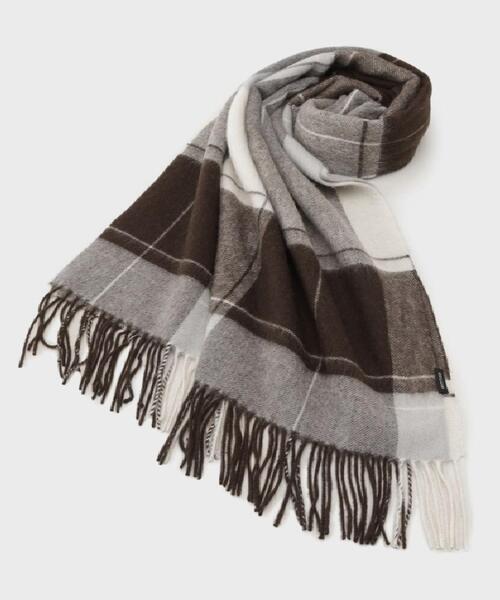 UNTITLED（アンタイトル）の「【名品／定番人気】ウールチェックストール（ストール/ショール・レディース・ベージュ系その他5/ブラウン系その他2/ライトグレー系1・99）」の3枚目の写真