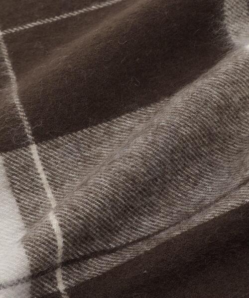 UNTITLED（アンタイトル）の「【名品／定番人気】ウールチェックストール（ストール/ショール・レディース・ベージュ系その他5/ブラウン系その他2/ライトグレー系1・99）」の8枚目の写真