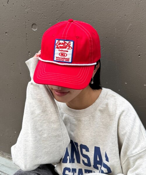 SOUNDSGOOOOD（サウンズグッド）の「【SOUNDS GOOOOD】ワッペンキャップ（キャップ・レディース・ネイビー/レッド・ONE SIZE）」の8枚目の写真