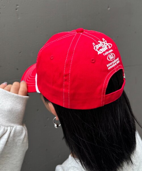 SOUNDSGOOOOD（サウンズグッド）の「【SOUNDS GOOOOD】ワッペンキャップ（キャップ・レディース・ネイビー/レッド・ONE SIZE）」の6枚目の写真