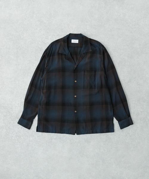 URBAN RESEARCH（アーバンリサーチ）の「new basic　BISHU RAYON CHECK SHIRTS（シャツ/ブラウス・メンズ・ネイビー/ピンク・MEDIUM/LARGE/X-LARGE）」の2枚目の写真